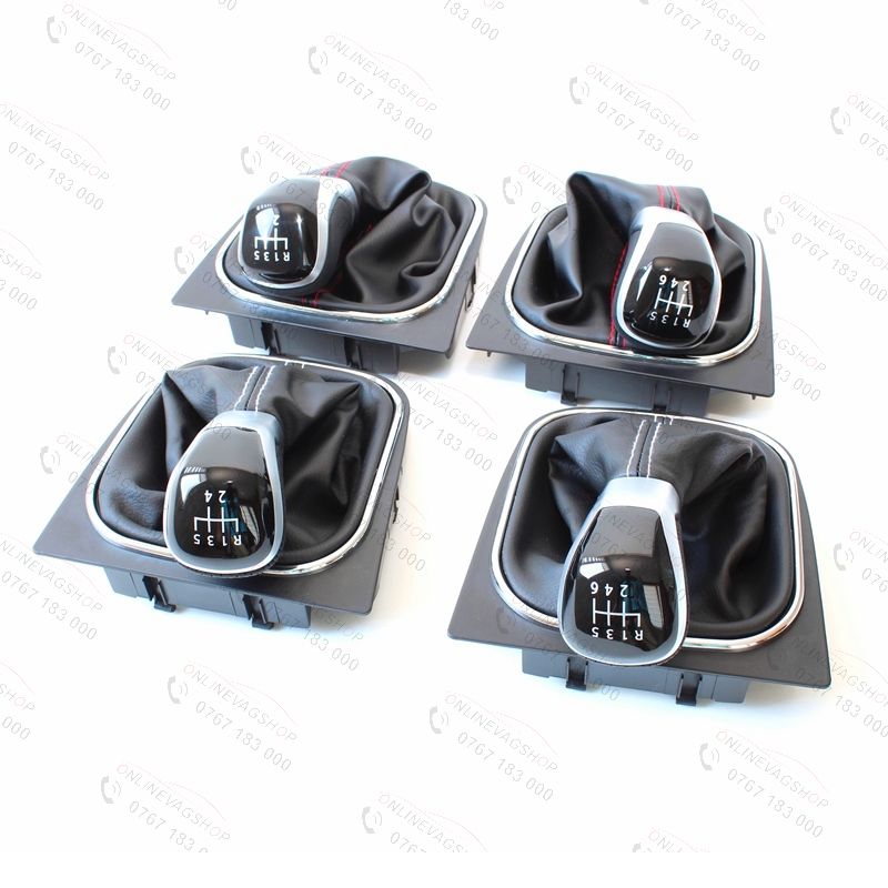 Nuca schimbator viteze piele VW Golf 5, Golf 6, Jetta, Eos, Scirocco